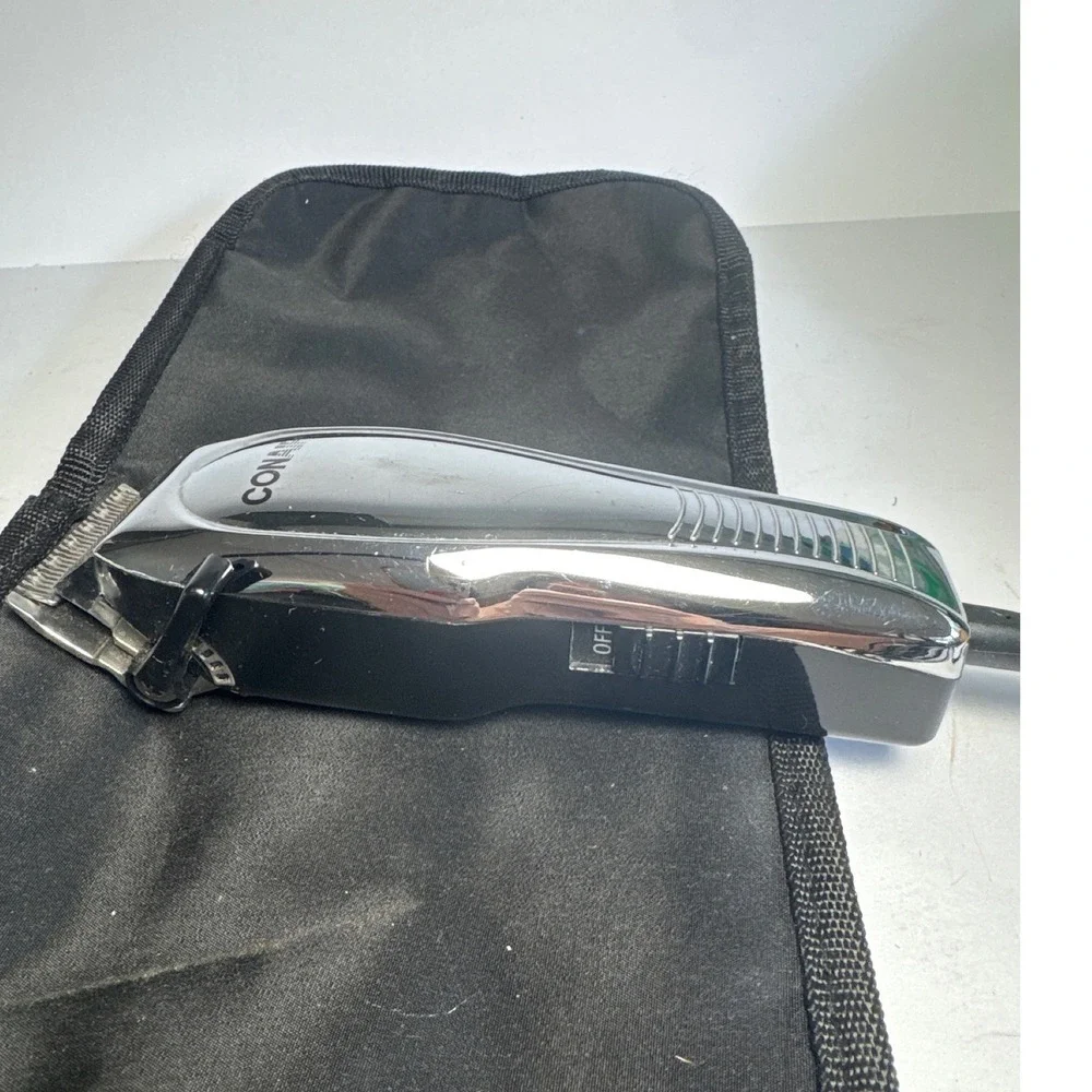 Conair Hair Clipper HC200D Mens Chrome Corded Trimmer Calista Tool Case Works